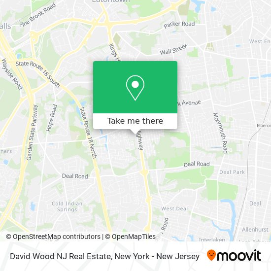 Mapa de David Wood NJ Real Estate