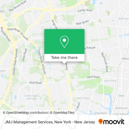 JMJ Management Services map