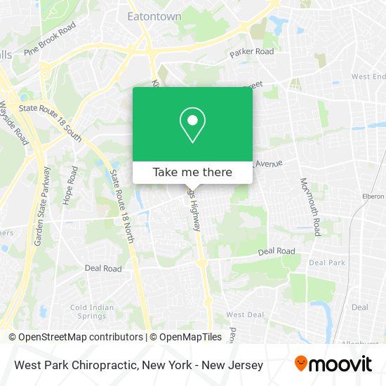 West Park Chiropractic map