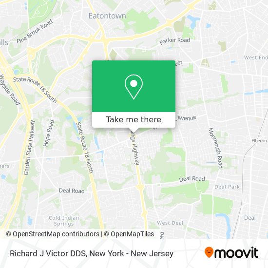 Richard J Victor DDS map