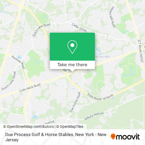 Mapa de Due Process Golf & Horse Stables