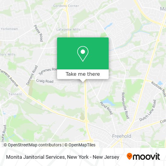 Monita Janitorial Services map