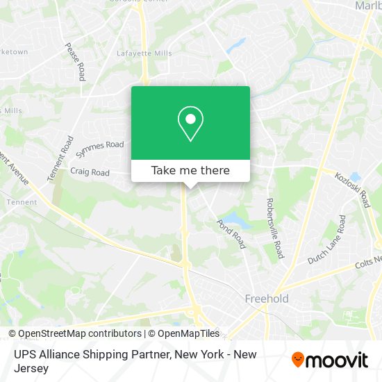 UPS Alliance Shipping Partner map