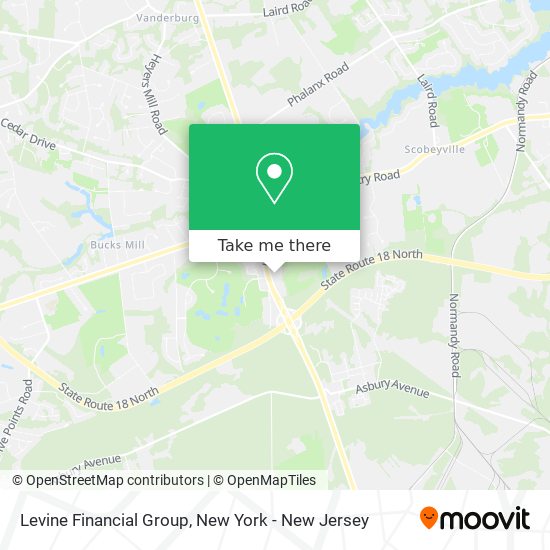 Levine Financial Group map