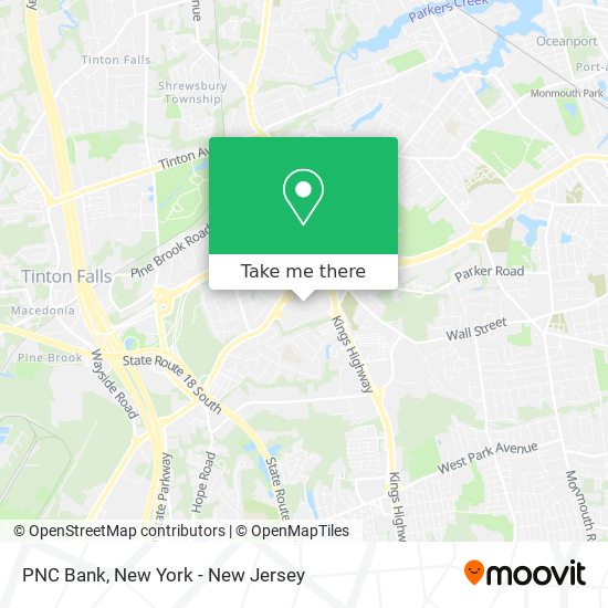 PNC Bank map