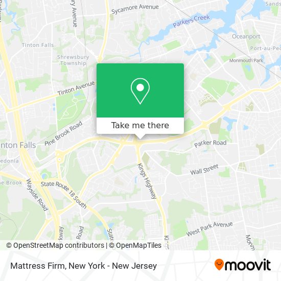 Mattress Firm map