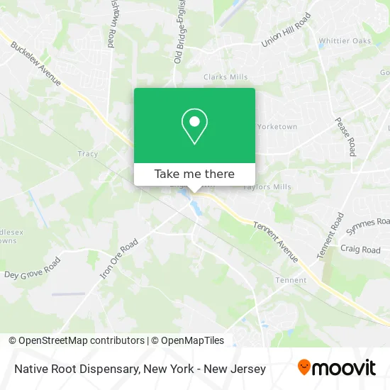 Native Root Dispensary map