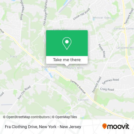 Fra Clothing Drive map