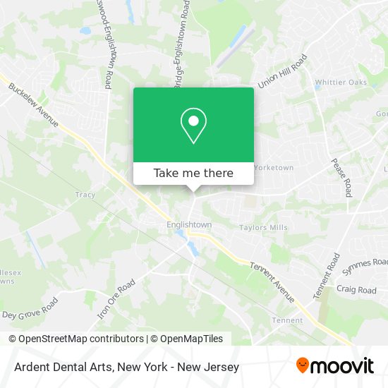 Ardent Dental Arts map