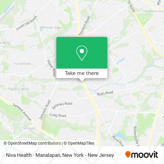 Niva Health - Manalapan map