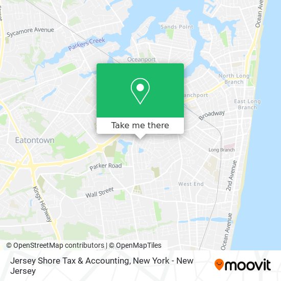 Mapa de Jersey Shore Tax & Accounting