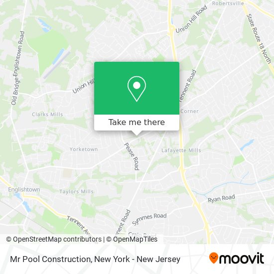 Mr Pool Construction map