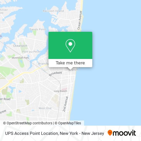 UPS Access Point Location map