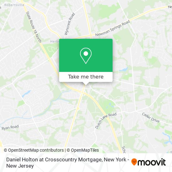 Daniel Holton at Crosscountry Mortgage map