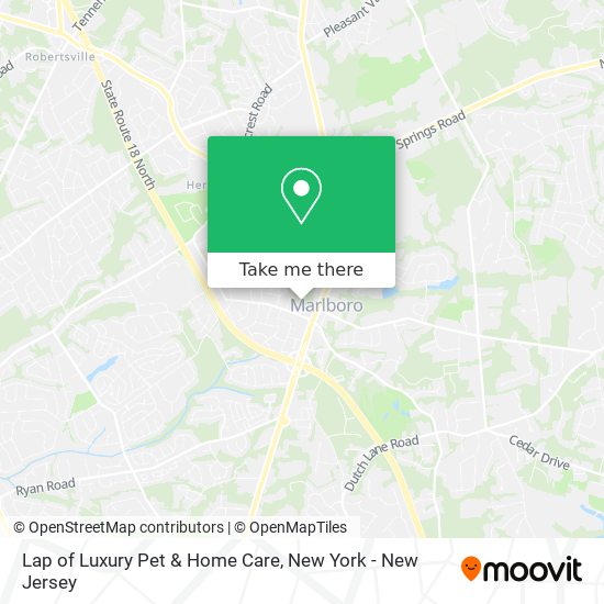 Lap of Luxury Pet & Home Care map