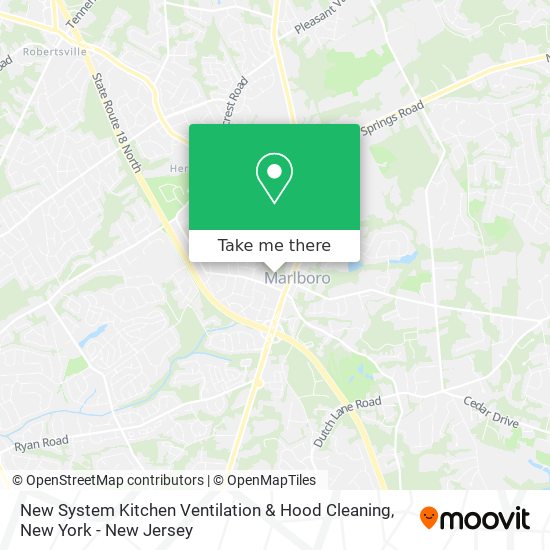 New System Kitchen Ventilation & Hood Cleaning map