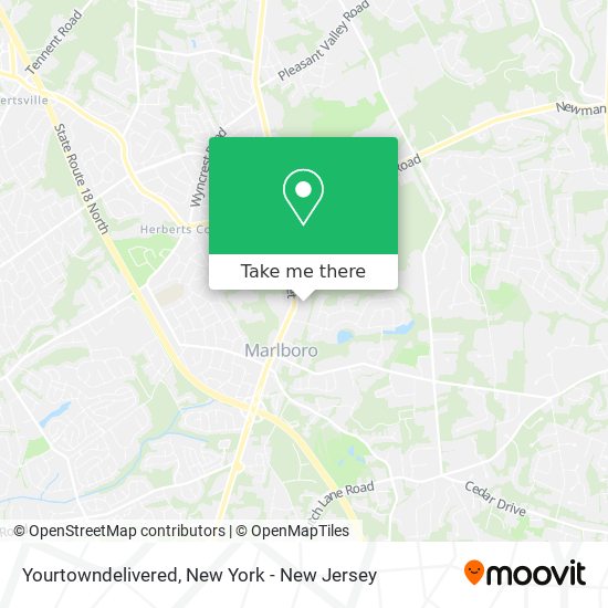 Yourtowndelivered map