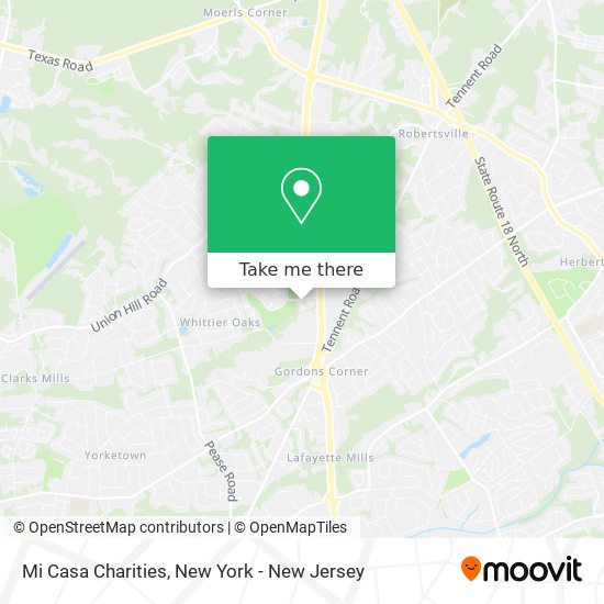 Mi Casa Charities map