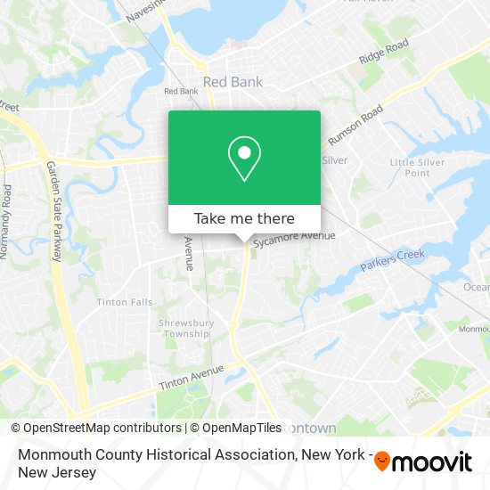 Mapa de Monmouth County Historical Association