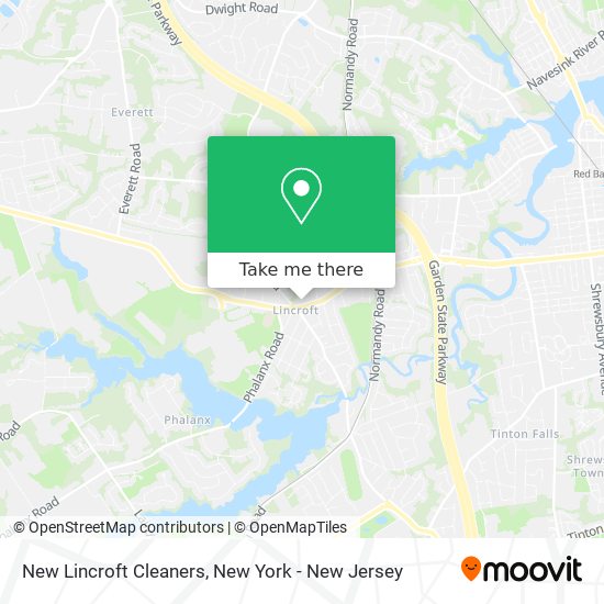 New Lincroft Cleaners map