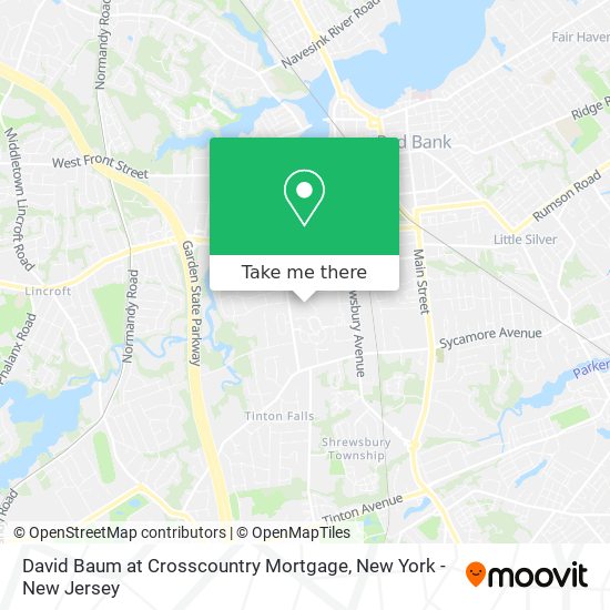 David Baum at Crosscountry Mortgage map