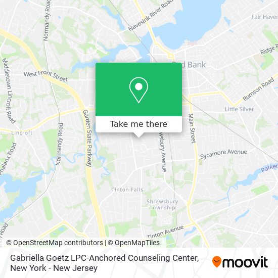 Gabriella Goetz LPC-Anchored Counseling Center map