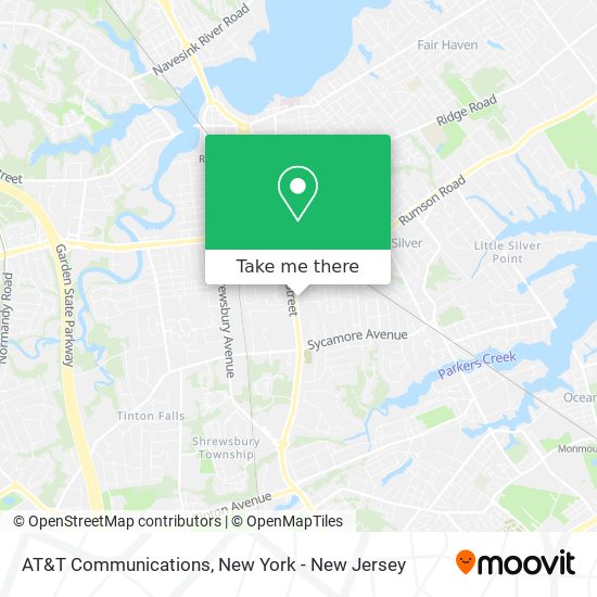 AT&T Communications map