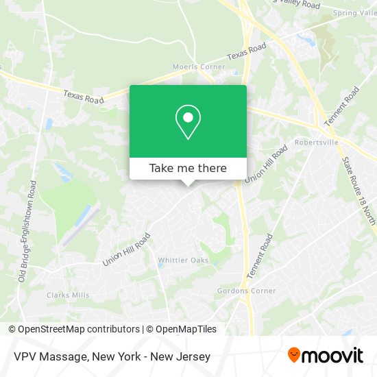 VPV Massage map