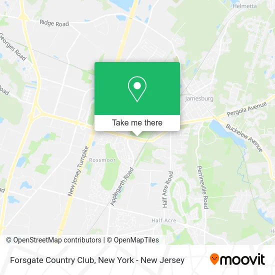 Forsgate Country Club map