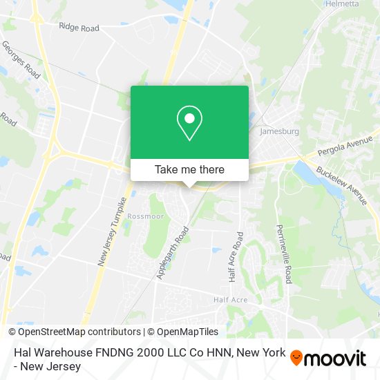 Hal Warehouse FNDNG 2000 LLC Co HNN map
