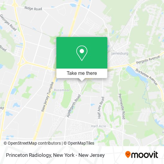 Princeton Radiology map