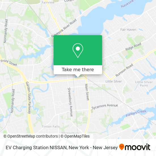 EV Charging Station NISSAN map