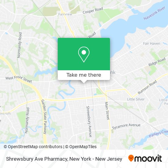 Shrewsbury Ave Pharmacy map