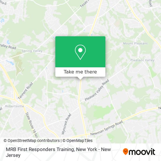 MRB First Responders Training map