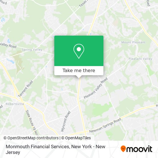 Monmouth Financial Services map