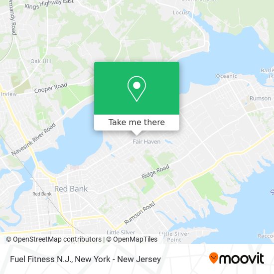 Fuel Fitness N.J. map