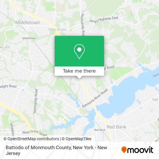 Battodo of Monmouth County map