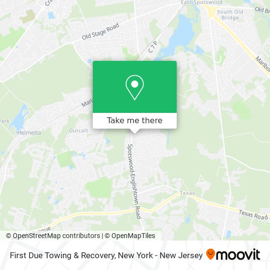 First Due Towing & Recovery map