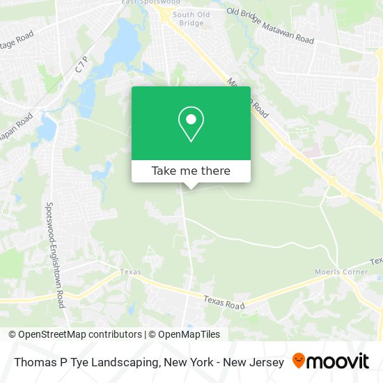 Thomas P Tye Landscaping map