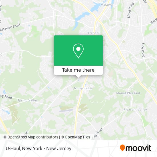 U-Haul map