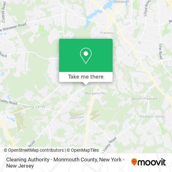 Mapa de Cleaning Authority - Monmouth County