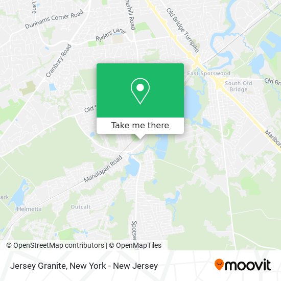 Jersey Granite map