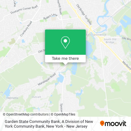 Mapa de Garden State Community Bank, A Division of New York Community Bank