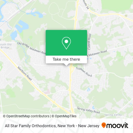 All Star Family Orthodontics map