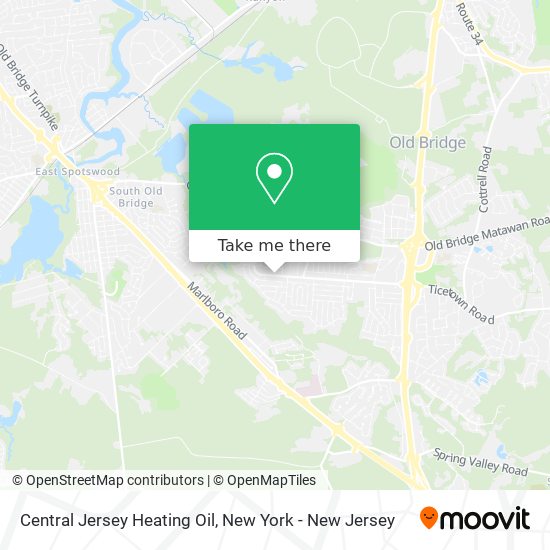 Mapa de Central Jersey Heating Oil