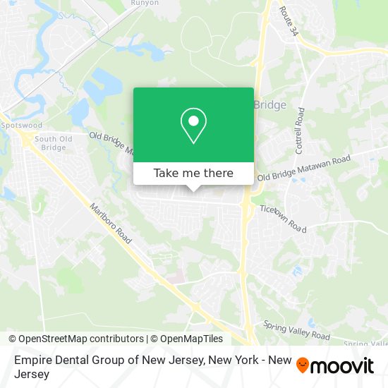 Mapa de Empire Dental Group of New Jersey