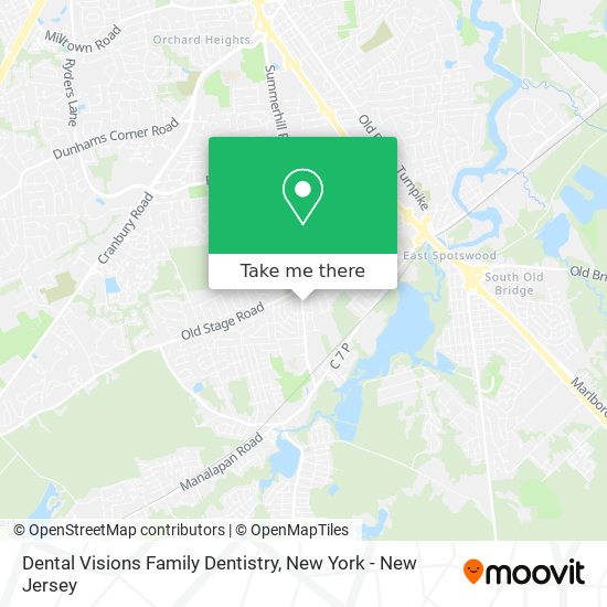 Dental Visions Family Dentistry map