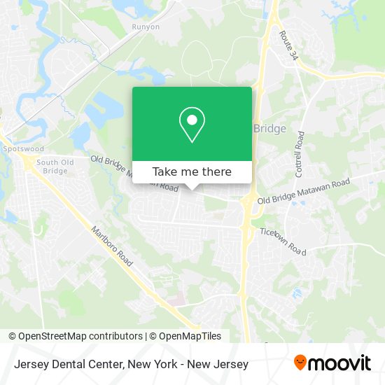 Mapa de Jersey Dental Center