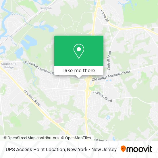 UPS Access Point Location map