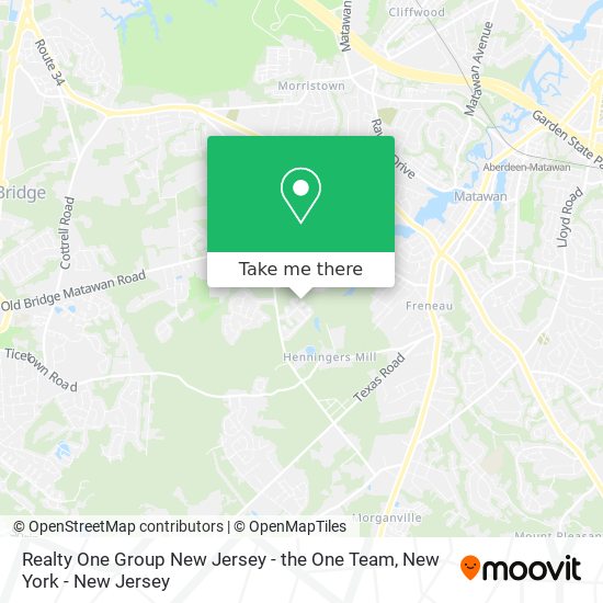 Realty One Group New Jersey - the One Team map